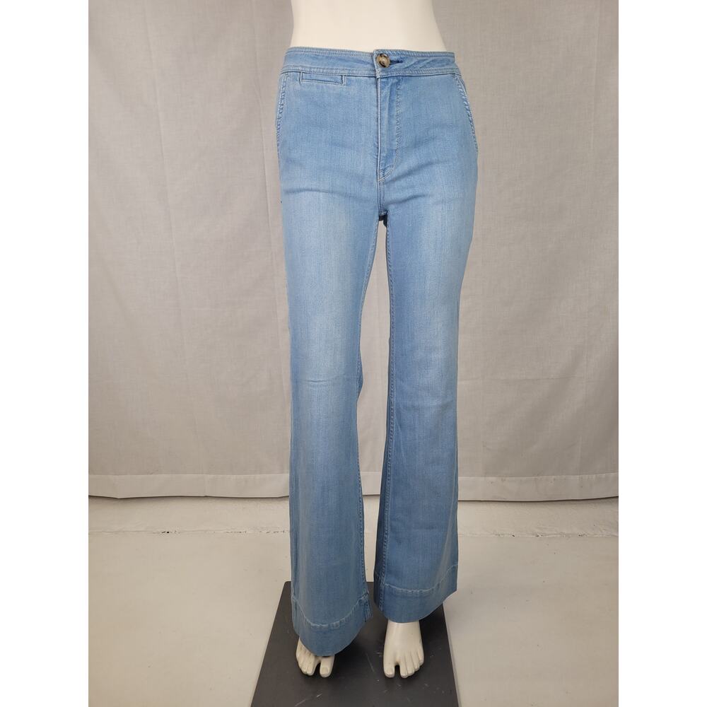 Anthropologie Pilcro and the Letterpress High-Rise Bootcut Light Wash Jeans 27